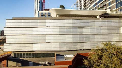 Architectural Perforated Metal Cladding for the GW Parking Structure