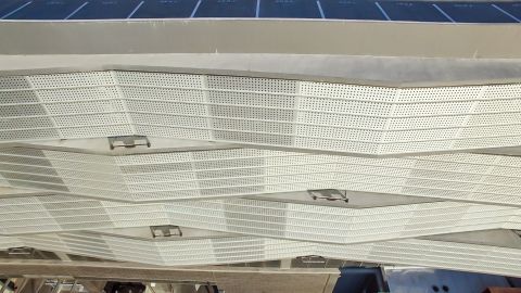 Perforated Metal Cladding Panels for the GW Parking Structure