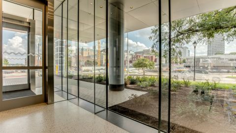 Interior Entranceway Facing a Courtyard