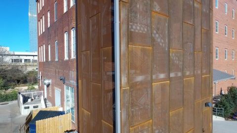 Perforated Corten Metal Panels for The Melting Pot