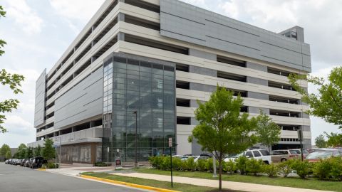 Perforated Metal Cladding at Loudoun Station Parking Garage