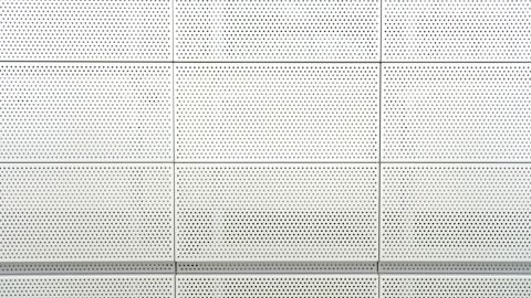 Perforated Metal Sheets Finished With A White Color Coating