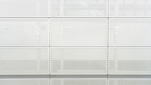 Perforated Metal Sheets Finished With A White Color Coating