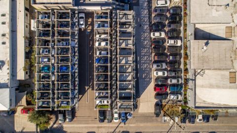 Aerial View of bLAckwelder Parking Lifts