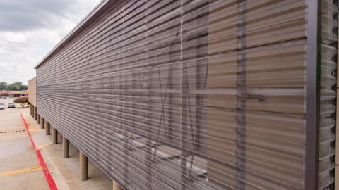 Perforated Corrugated Façade Application