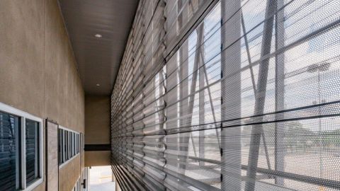 Perforated Corrugated Metal Façade Installed at Valley Creek Church
