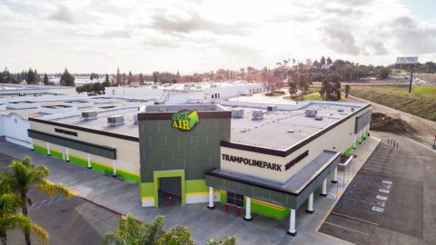 Get Air Trampoline Park Aerial View