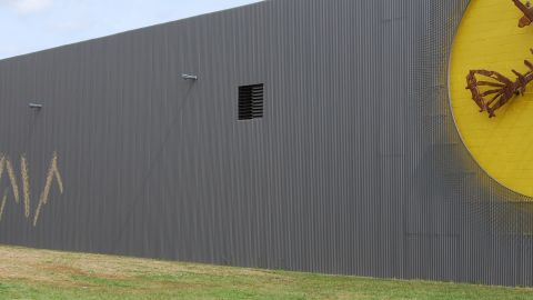 Corrugated Metal Panels at Flying Fish Brewery