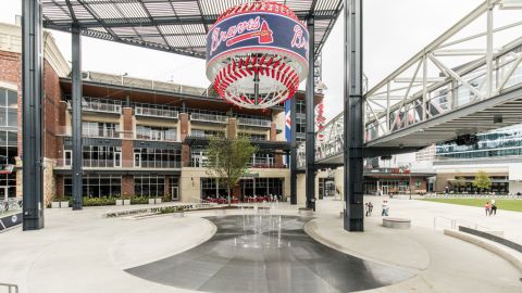 Fountain Grating at the Suntrust Park Stadium