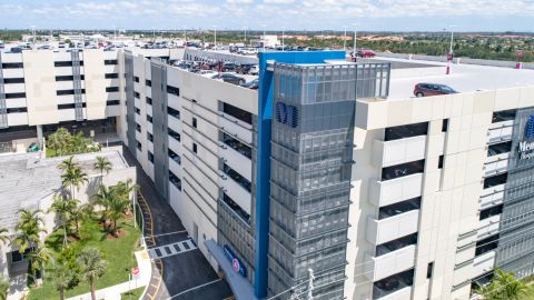 H-CLAD Perforated Metal Cladding at Memorial Park Garage