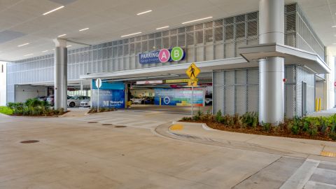 H-CLAD Perforated Metal System at Memorial Parking Garage