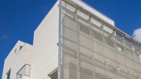 Perforated Corrugated Metal Panels at the Art Colony