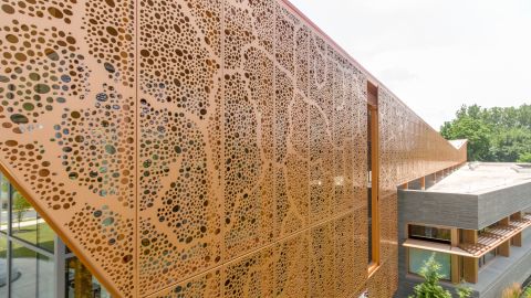 Architectural Sheet Metal Cladding at Route 9 Library