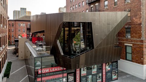 Perforated Metal Cladding at Hamilton Court