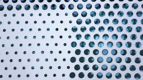 Up Close View of the Perforated Metal Cladding for Cisco Systems