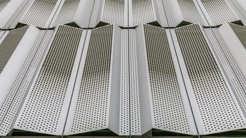 Exterior Perforated Metal Cladding Panels for Harrison St. Parking