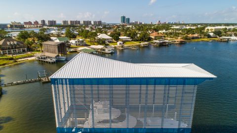 Aerial View of the Sunset Point Dock