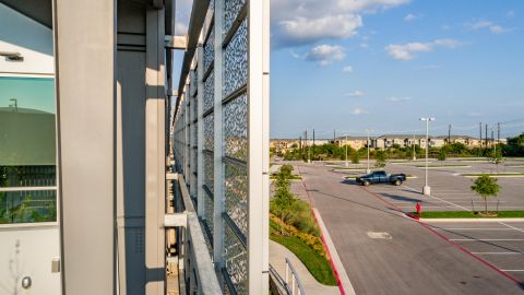 Behind the Perforated Metal Cladding for The Lakes at Tech Ridge