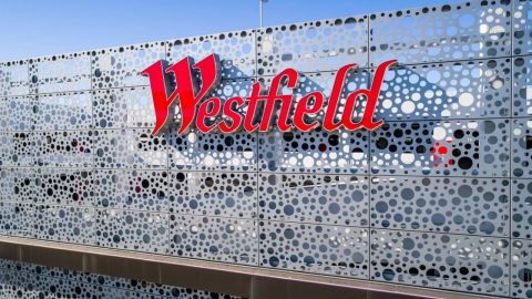 Westfield Parking Garage Perforated Metal Sign