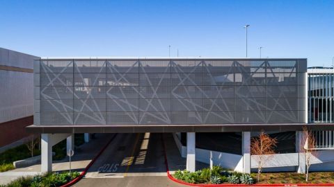 Exterior View of the Westfield Parking Garage