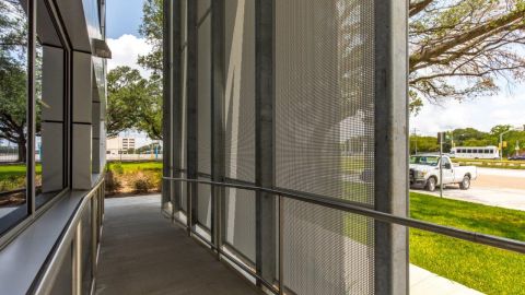 Perforated Metal Façade at the Love Airport