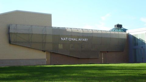 National Aviary Exterior View and Perforated Metal Façade