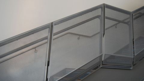 Perforated Metal Infill Patterns at an Auto Dealership