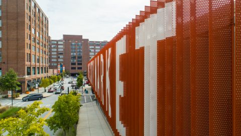 Ponce Market Orange and White Sunshades