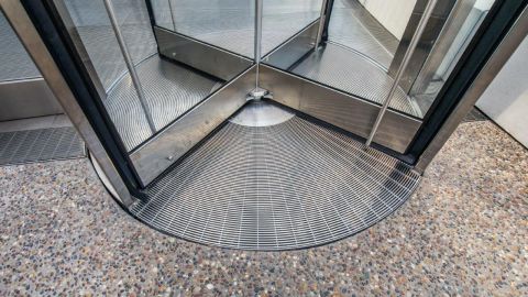 Entrance Grille on Turnstile Doors