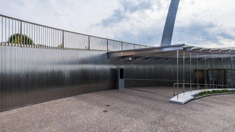 Profile Bar Wall Panels at the Gateway Arch