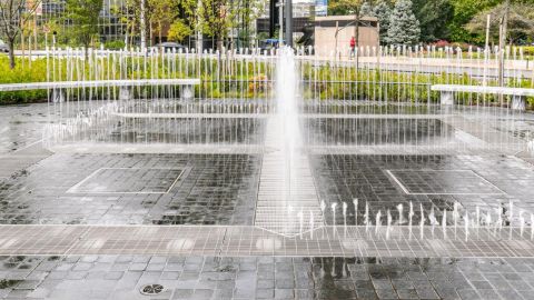 Fountain Trench Grating Installed at Kiener Park