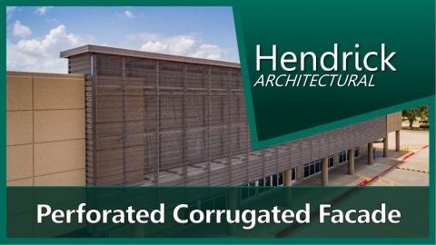 Perforated Corrugated Metal Façade | Valley Creek Church