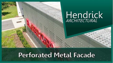 Perforated Metal Facade - Shands | Hendrick Manufacturing