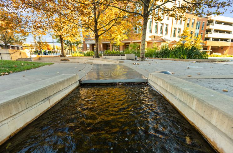 Uptown Circle pedestrian bridge