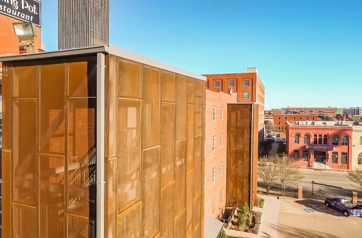 architectural corten perforated metal cladding panels 