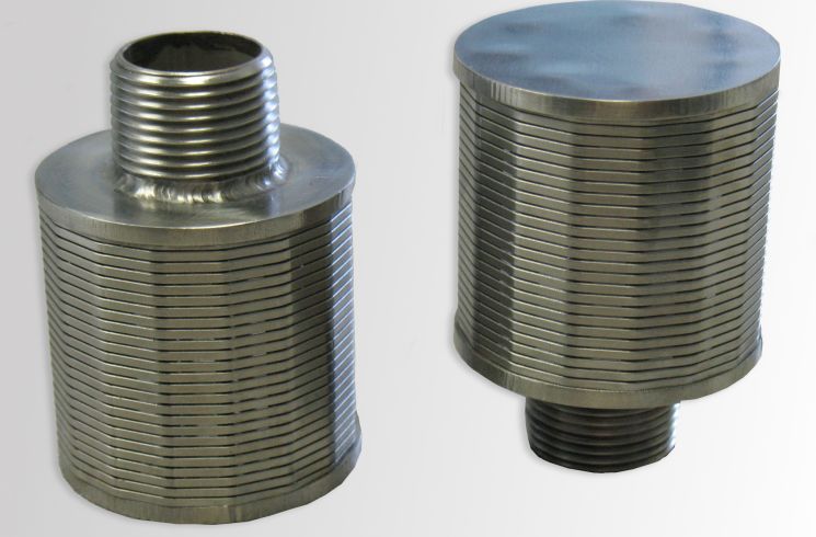 Nozzles can be used to for solid, liquid, or gas separation, as well as media retention