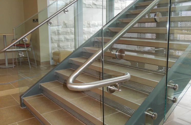 perforated metal stair riser