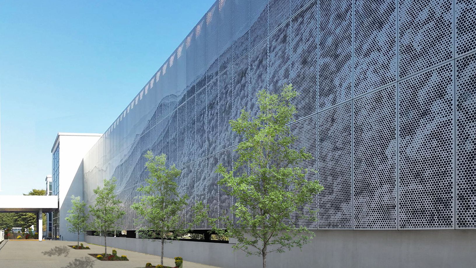 Perforated metal screen store