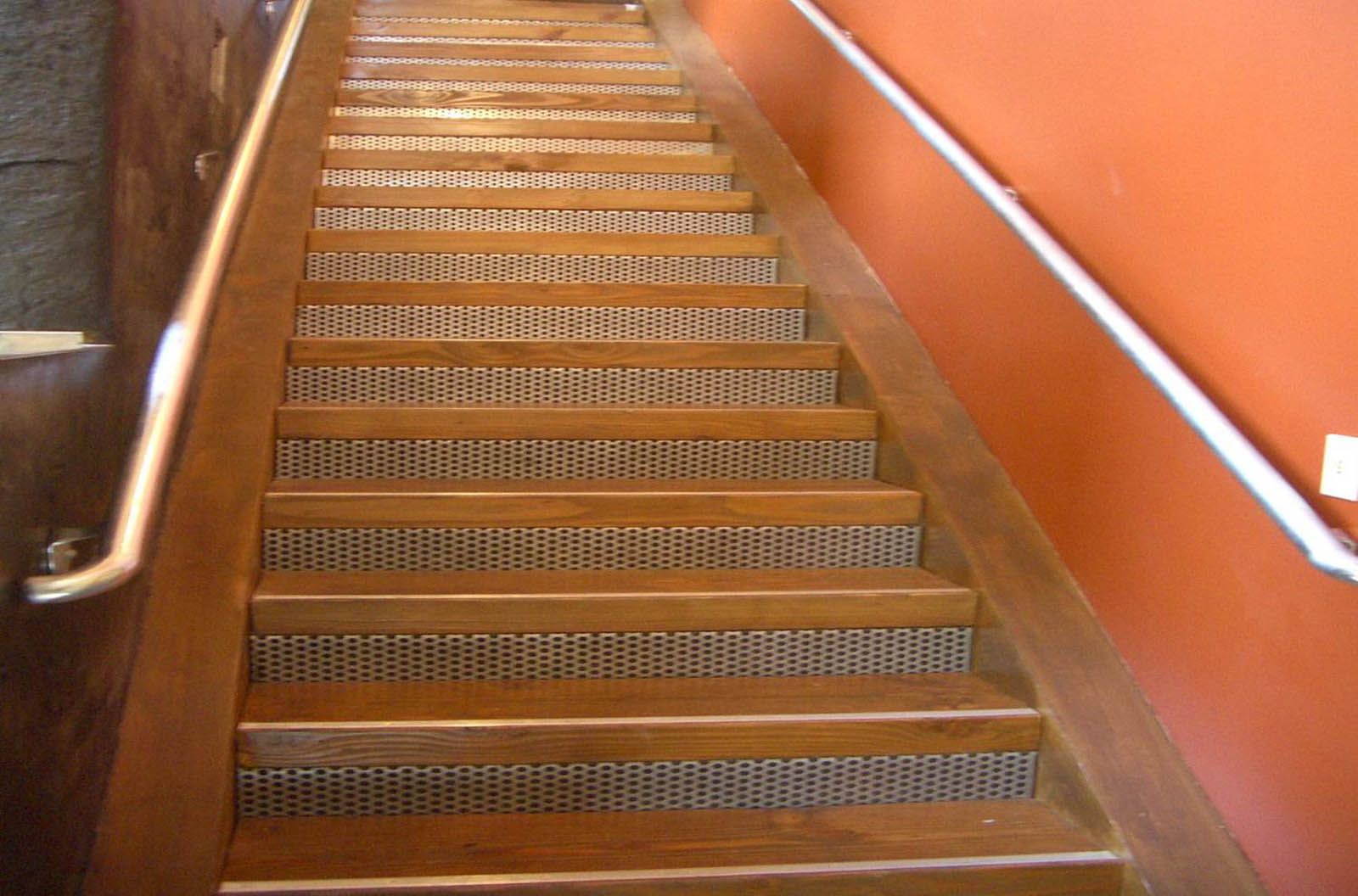 Metal Stair Treads & Risers Perforated Metal Stair Panels