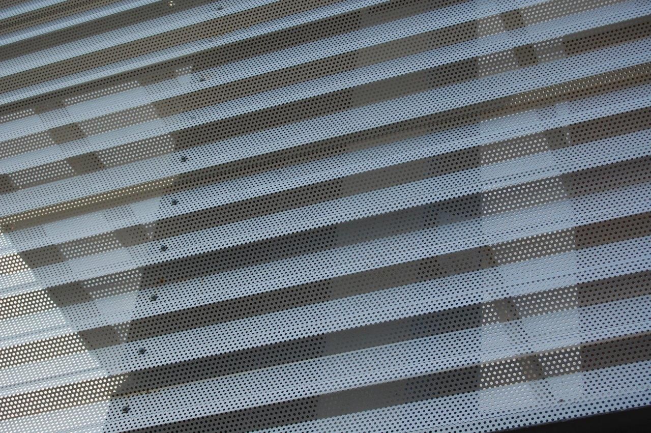 Perforated Corrugated Facade NCCU Hendrick Manufacturing