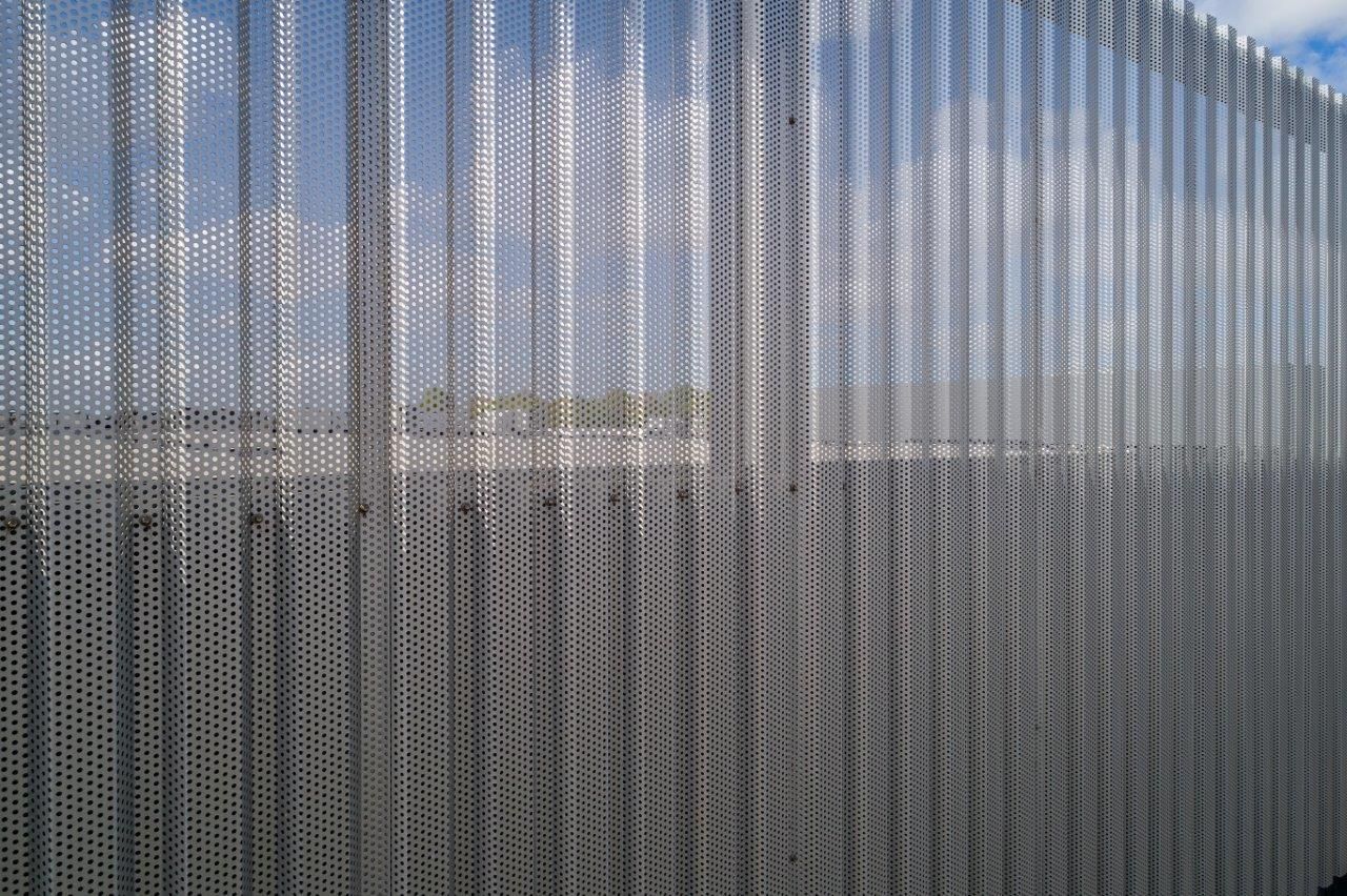 Redhill Perforated Corrugated Façade Hendrick Perforating
