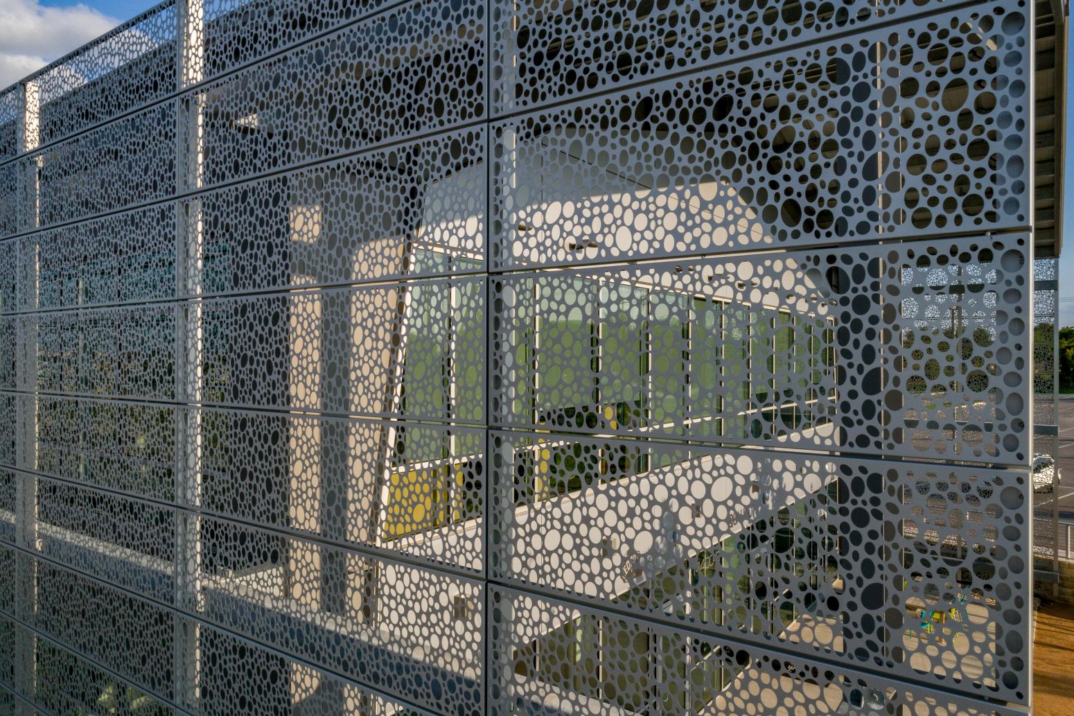 Perforated Metal Cladding in Texas | Hendrick Perforation