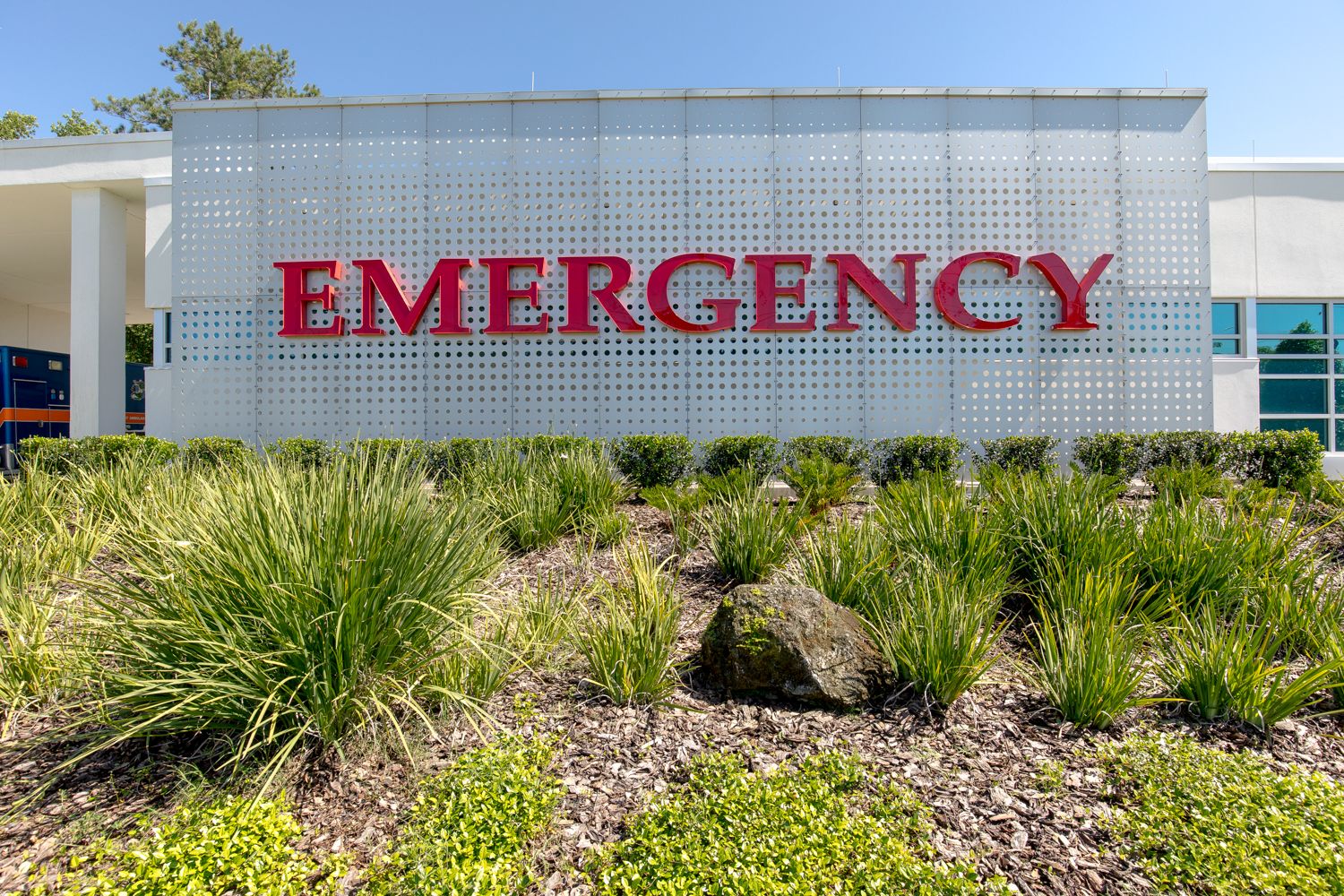 Perforated Metal Facade - Shands | Hendrick Manufacturing